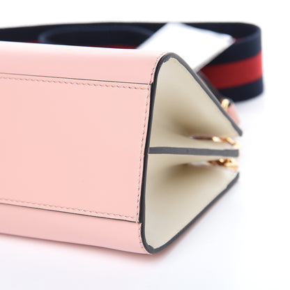 Gucci Nappa Bamboo Web Mini Nymphaea Top Handle Bag Perfect Pink Mystic White 10 of 11