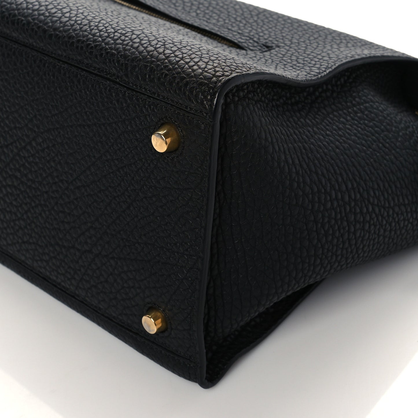 Bullhide Calfskin Small Ring Bag Black