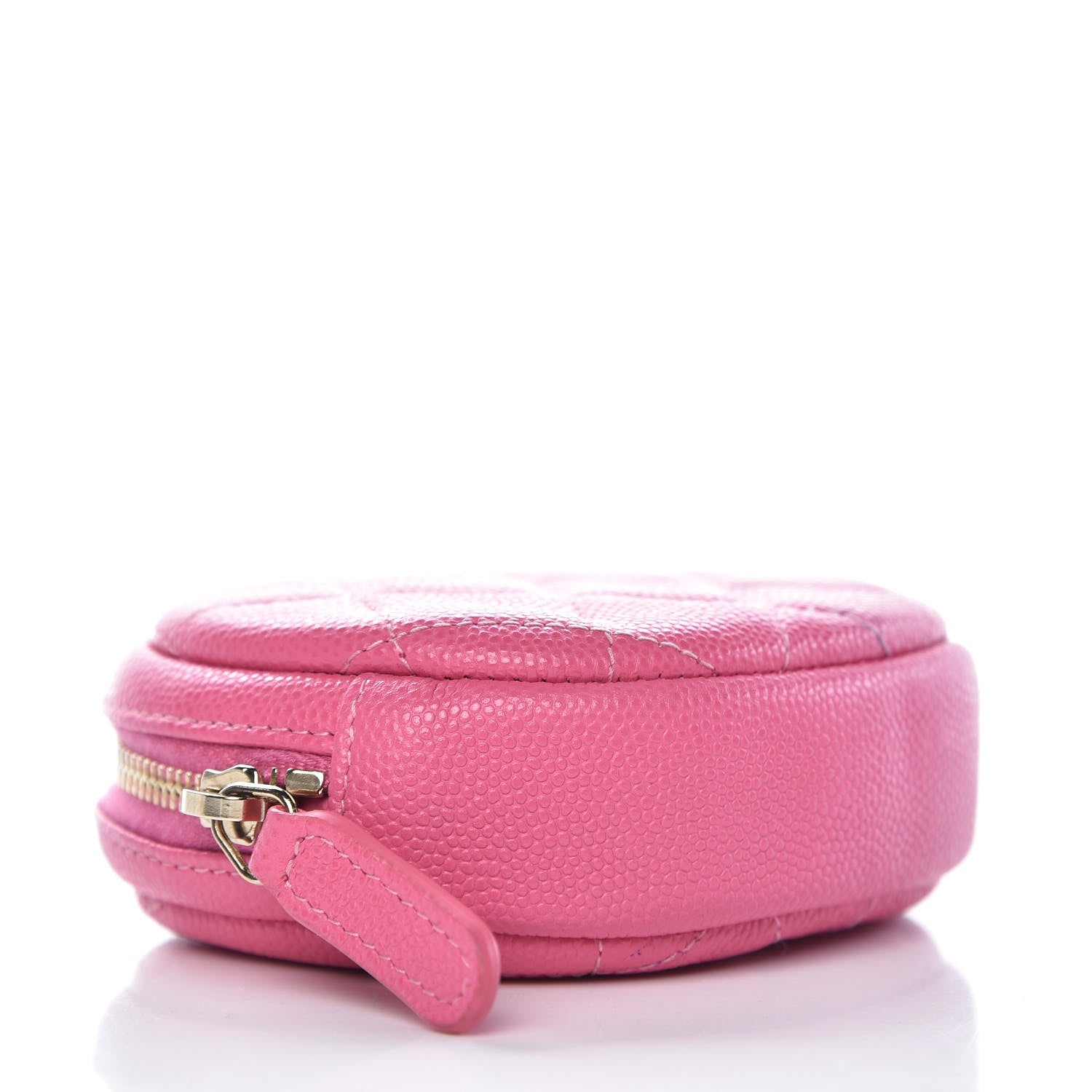 Chanel Caviar Quilted Zip Around Classic Coin Purse Pink 4 of 8