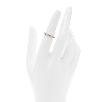 Hermes 18K Rose Gold Diamond PM Ever Kelly Wedding Band Ring 50 5.25 2 of 5