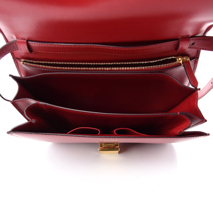 Celine Box Calfskin Classic Box Flap Bag Red 5 of 10