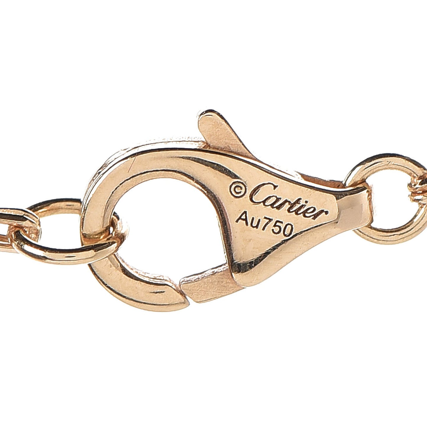 18K Yellow Gold 2 Diamond LOVE Necklace