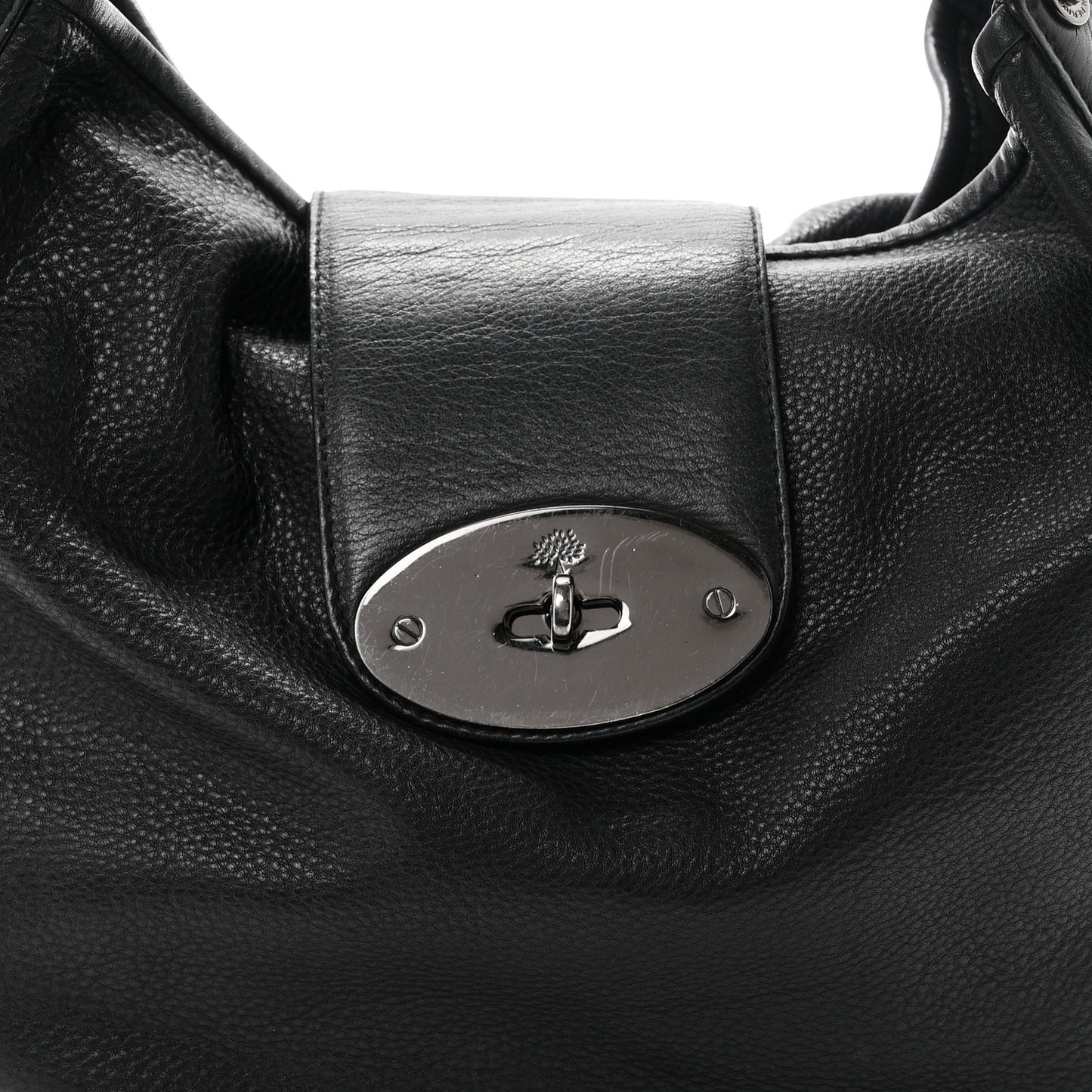 Soft Spongy Calfskin Hobo Black