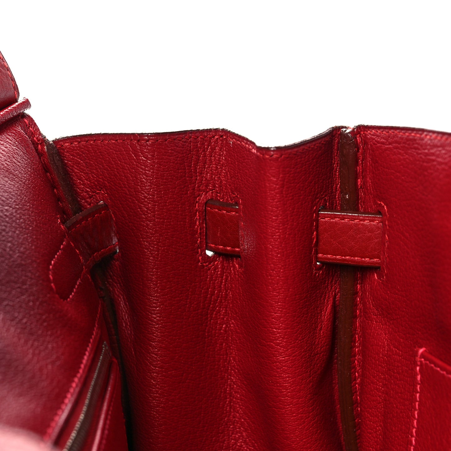Taurillon Clemence Birkin 30 Rouge Vif