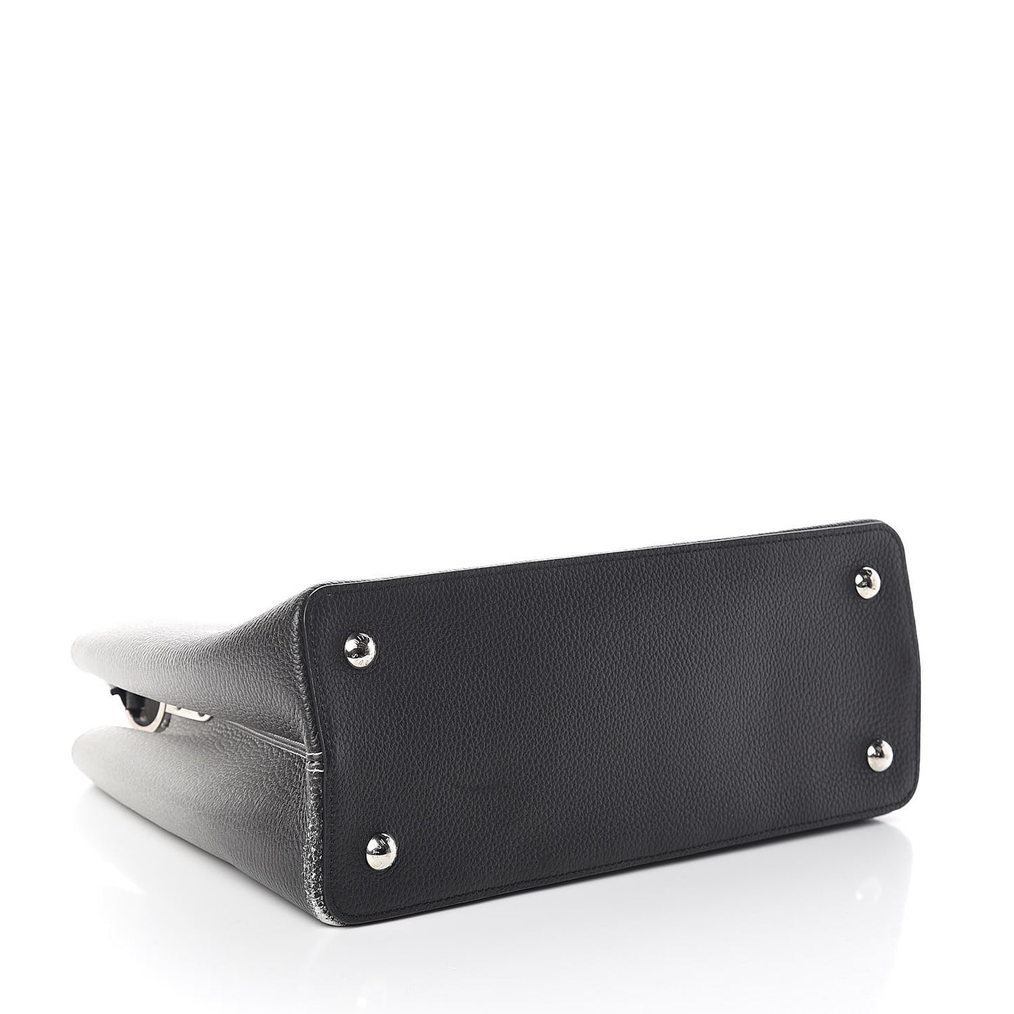 Taurillon Capucines MM Cloudy Black