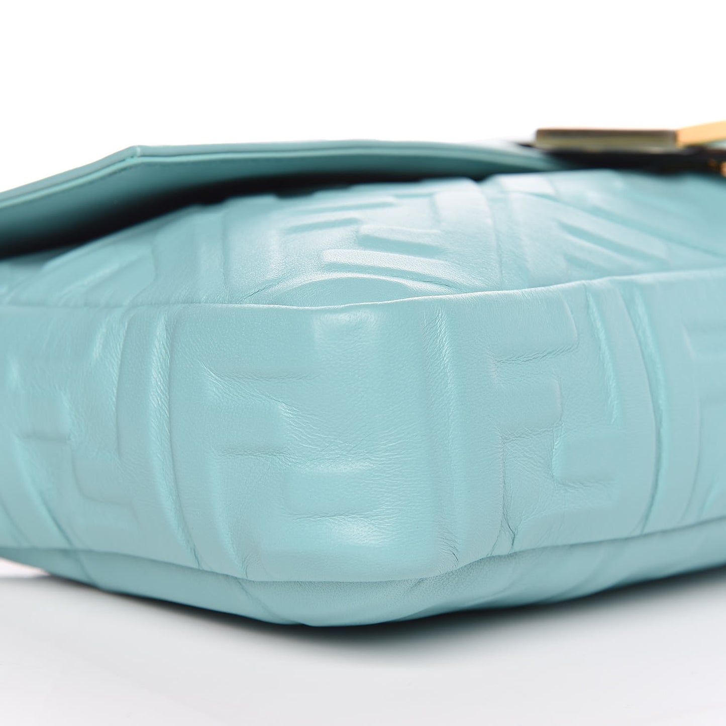 Nappa FF 1974 Embossed Large Baguette Tiffany