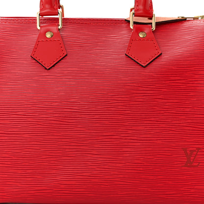 Louis Vuitton Epi Speedy 25 Castillan Red 8 of 10