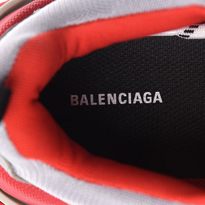 Balenciaga Fabric Mesh Womens Triple S Sneakers 38 Red Grey White 7 of 10