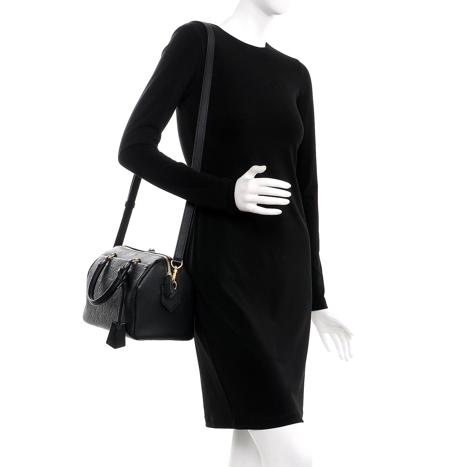 Louis Vuitton Empreinte Speedy Bandouliere 25 NM Black 2 of 7