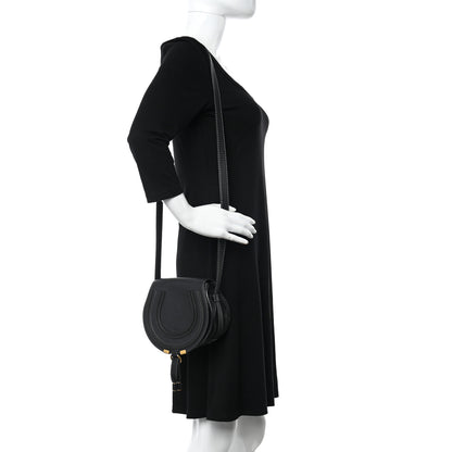 Chloe Calfskin Mini Marcie Round Crossbody Bag Black 2 of 11