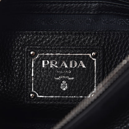 Prada Vitello Daino Shoulder Bag Black 6 of 11