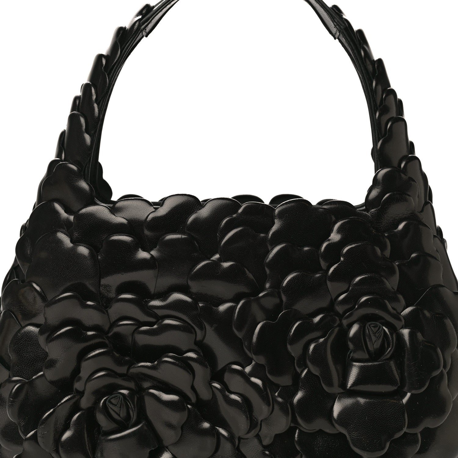 Valentino Garavani Nappa Atelier 03 Rose Edition Small Hobo Black 8 of 16