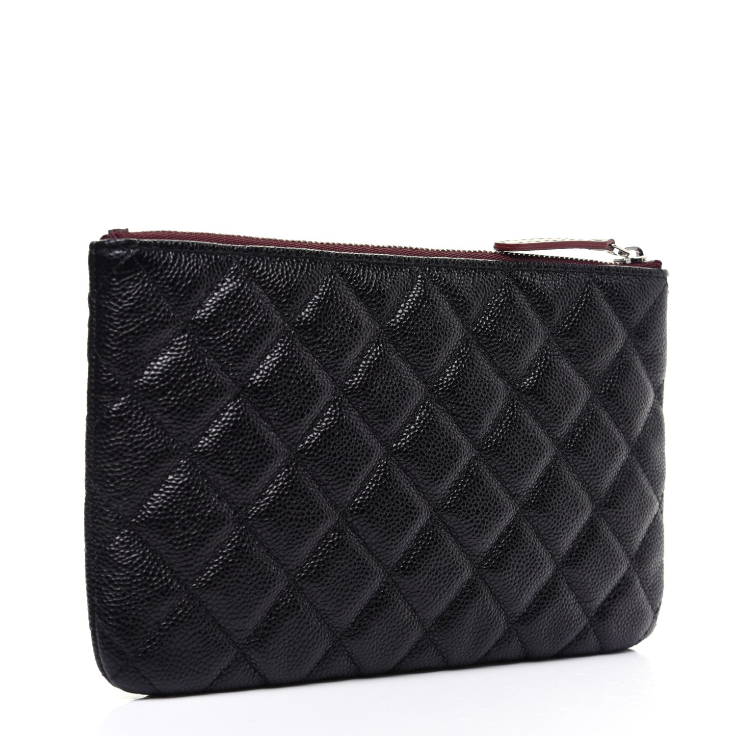 Chanel Caviar Quilted Cosmetic Case Black 3 of 9