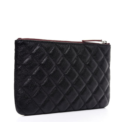 Chanel Caviar Quilted Cosmetic Case Black 3 of 9