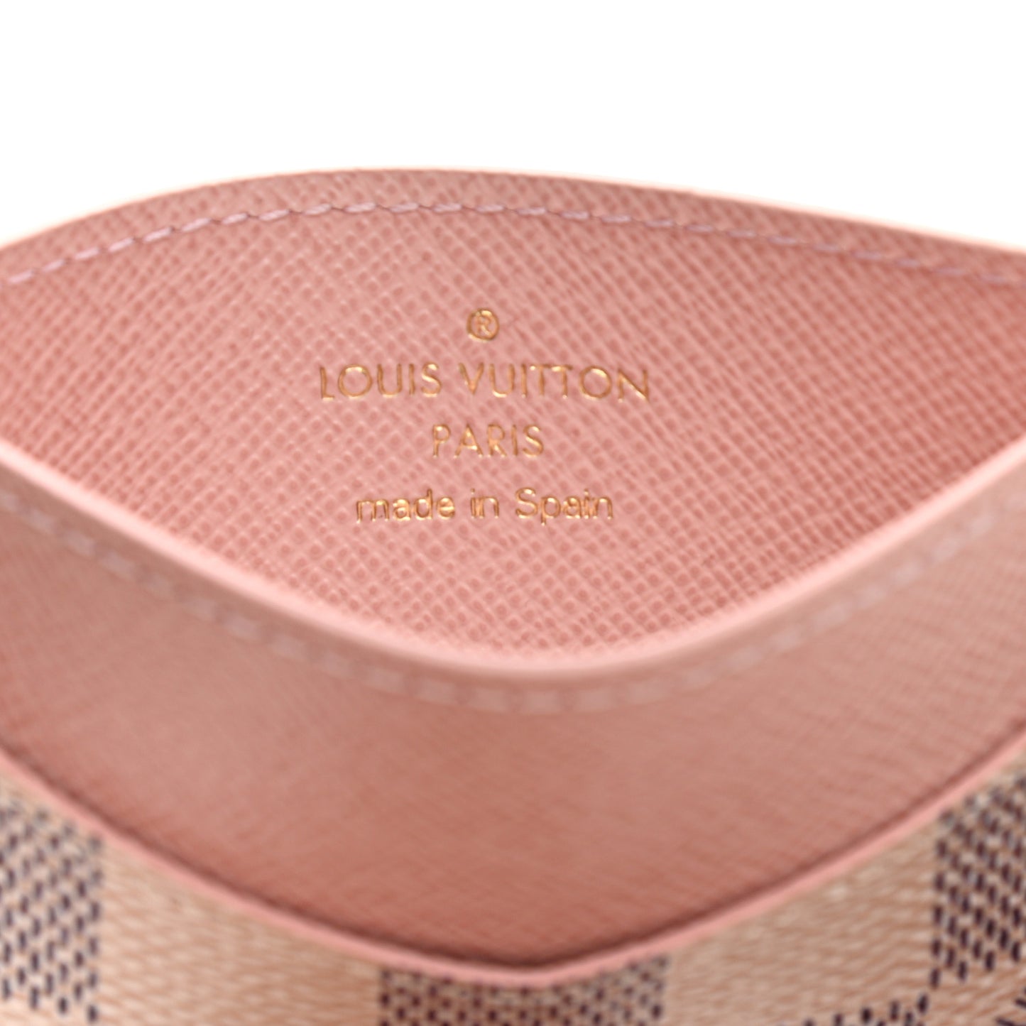 Damier Azur Daily Card Holder Rose Ballerine