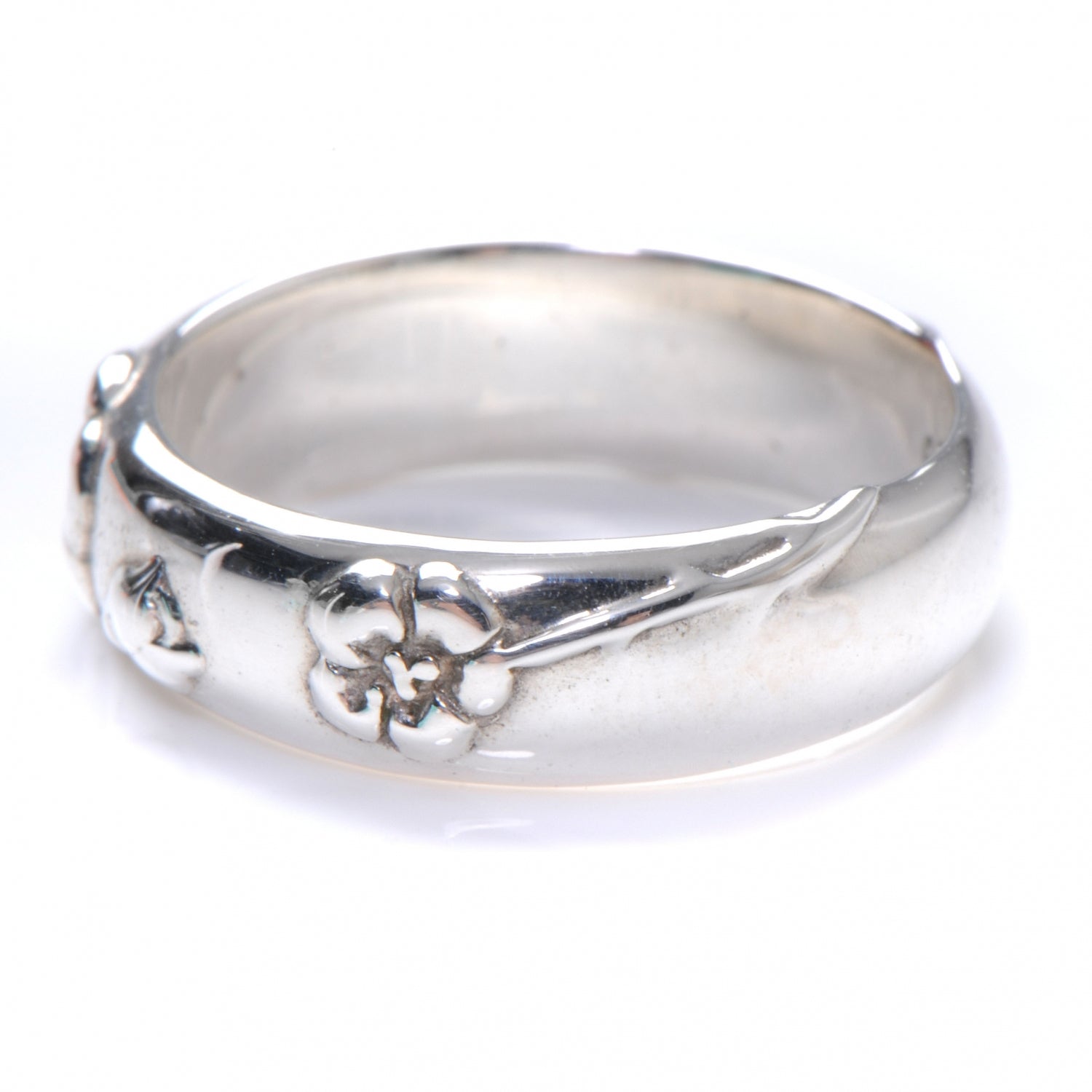 Tiffany Sterling Silver Nature Rose Ring 8 5 of 7