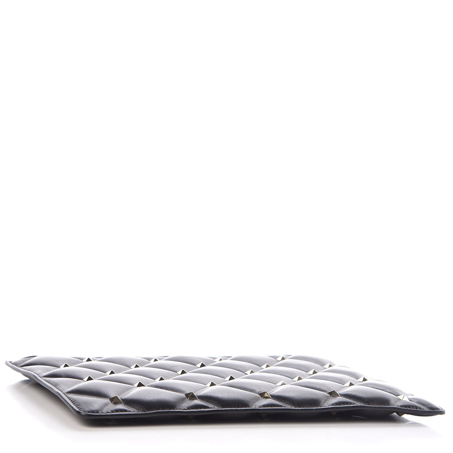Nappa Candystud Zip Pouch Black