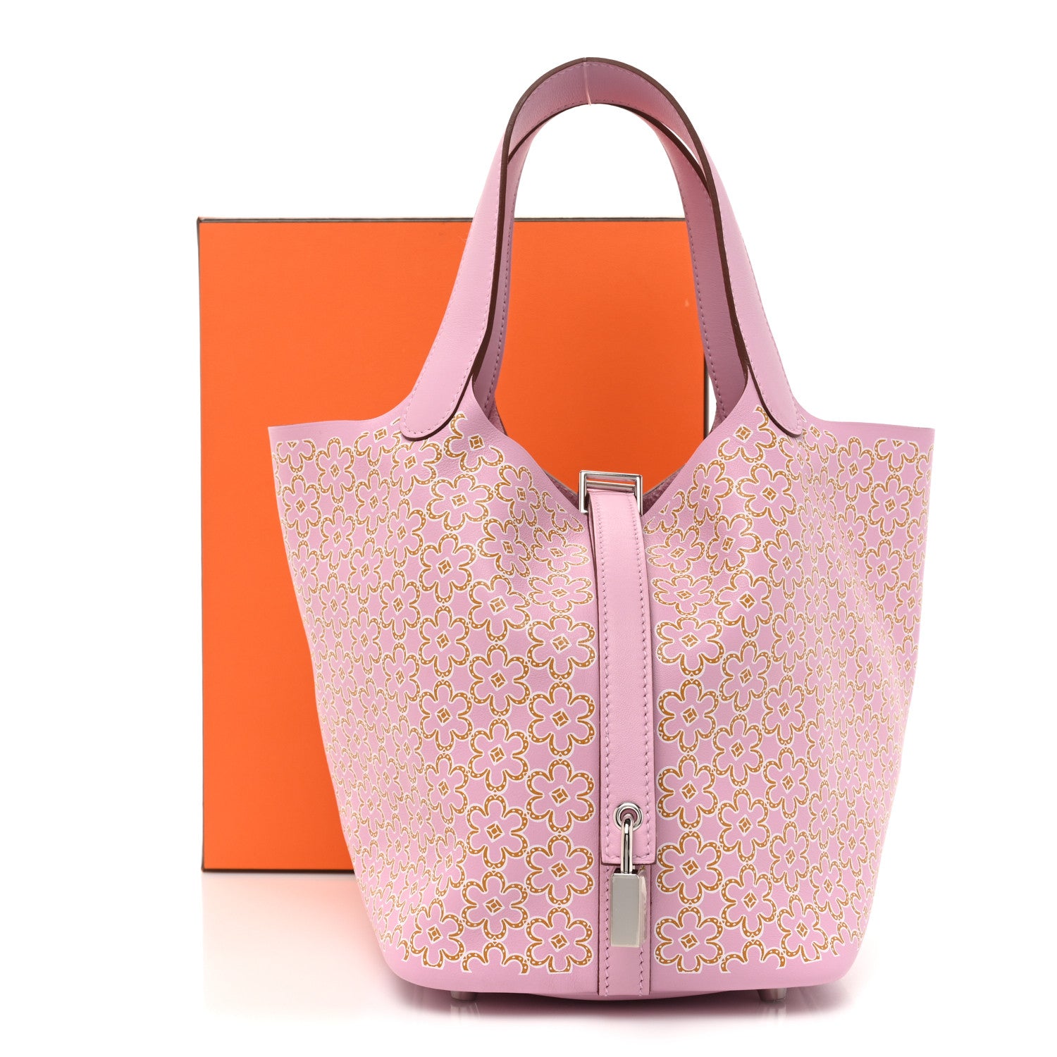 Hermes Swift Lucky Daisy Picotin Lock 18 PM Mauve Sylvestre 10 of 10