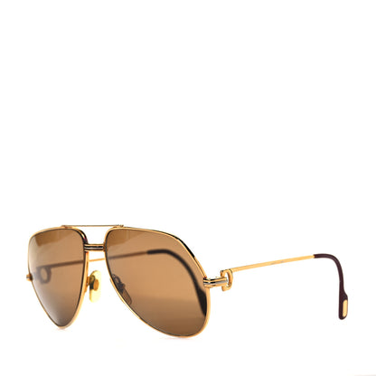 Cartier Louis Vendome Aviator Sunglasses Gold 1 of 8