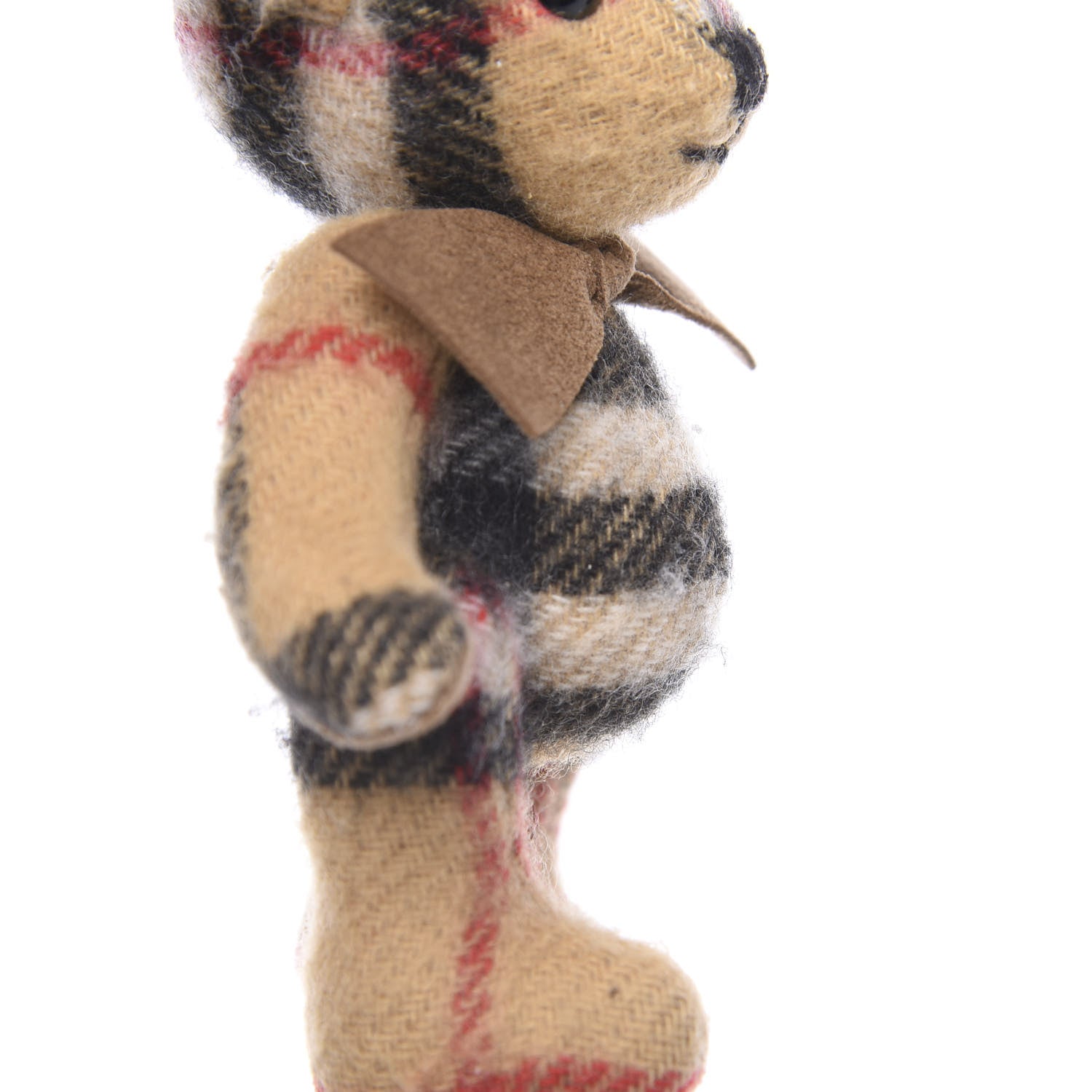 Burberry Cashmere Vintage Check Thomas Bear Bag Charm Antique Yellow 3 of 3