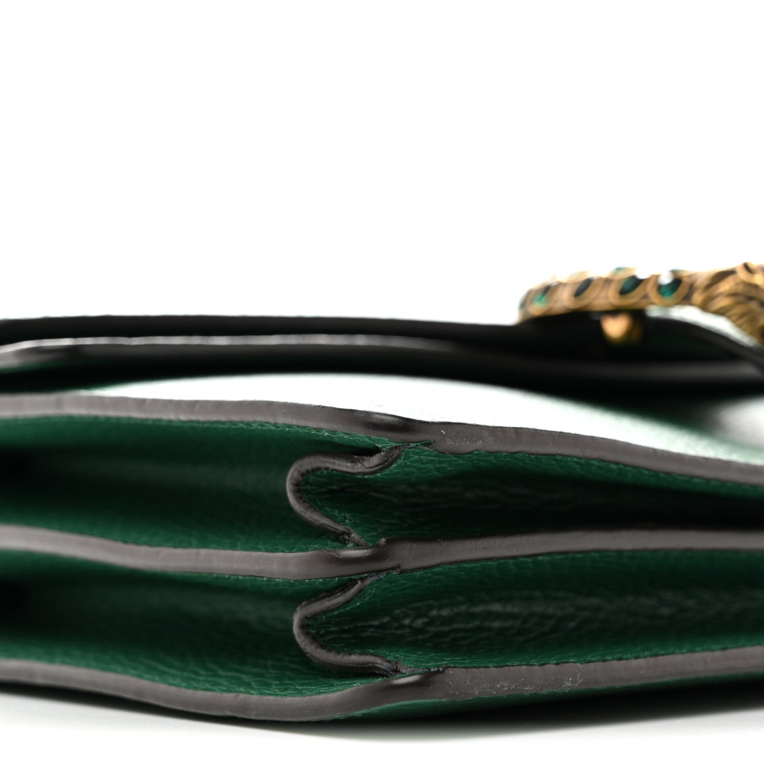 Gucci Dollar Calfskin Crystal Small Dionysus Shoulder Bag Emerald 9 of 10