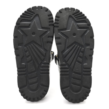 Christian Dior Lambskin Dioract 10mm Slide Sandals 38.5 Black 6 of 9