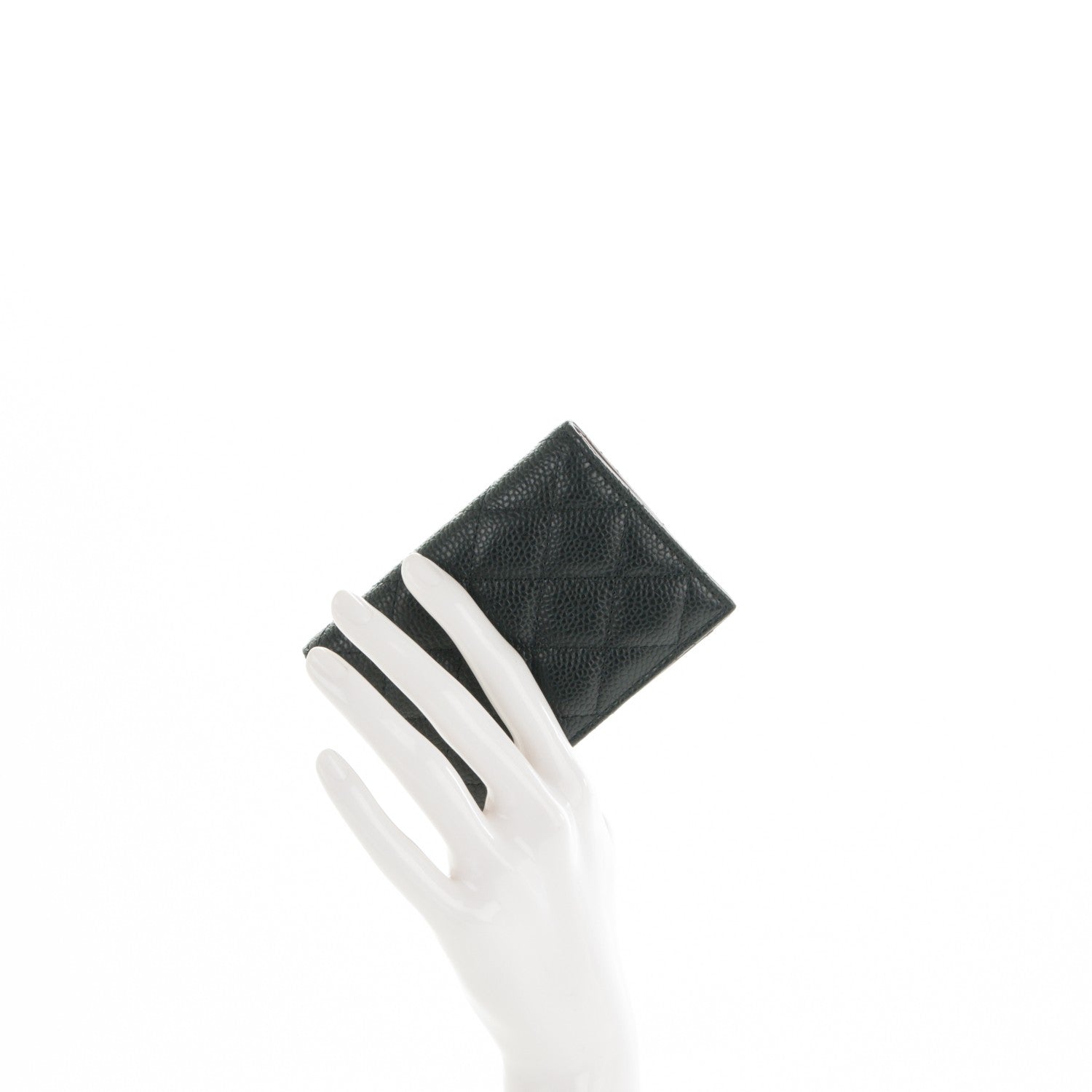 Chanel Caviar Quilted Card Holder Wallet Black 2 of 7