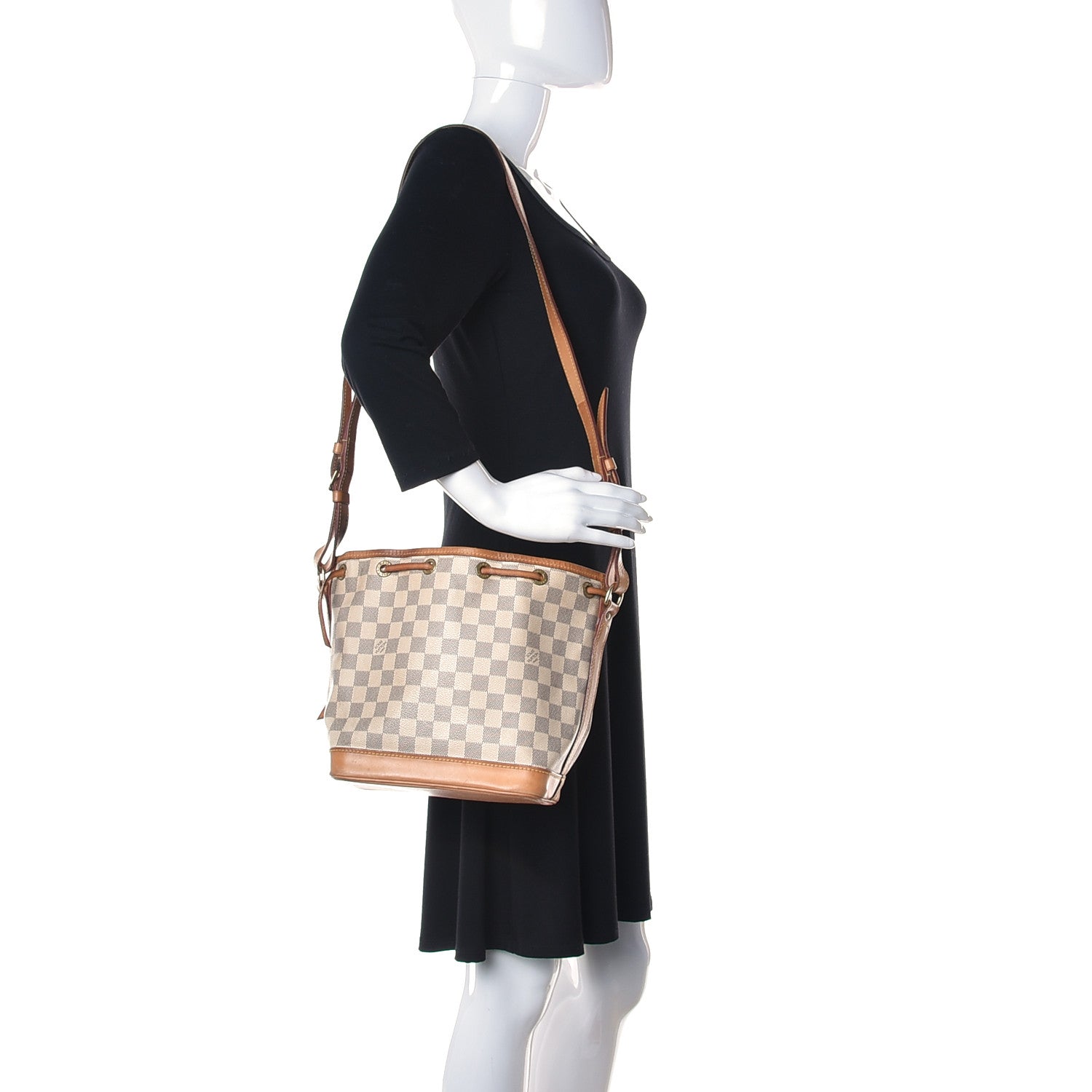 Louis Vuitton Damier Azur Noe BB 2 of 11