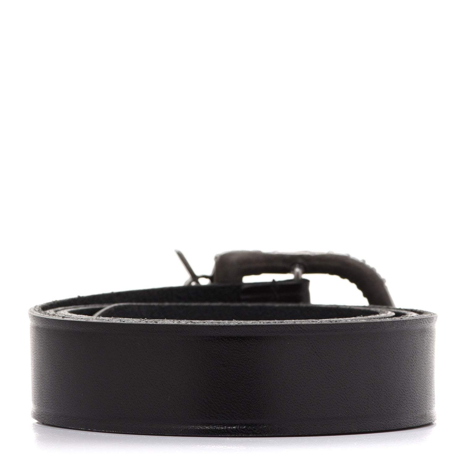 Saint Laurent Calfskin Monogram Celtique Belt 90 36 Black 2 of 5