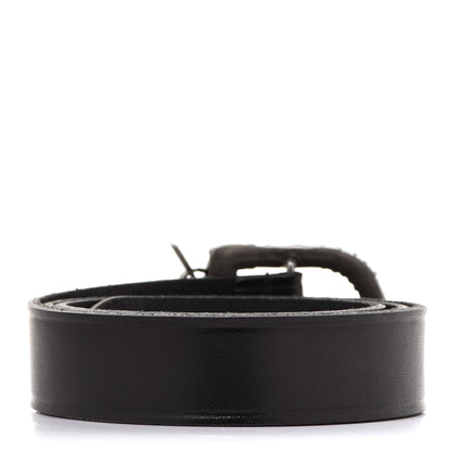Saint Laurent Calfskin Monogram Celtique Belt 90 36 Black 2 of 5