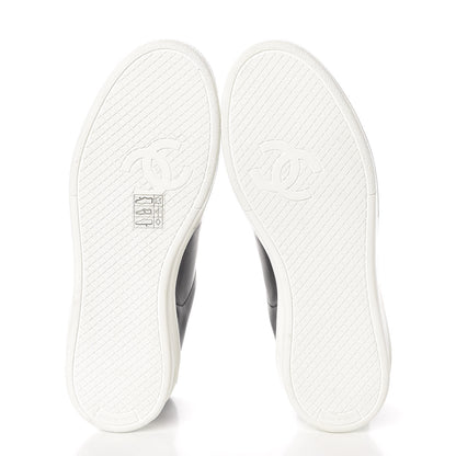 Chanel Calfskin CC Womens Sneakers 36 Black 5 of 8