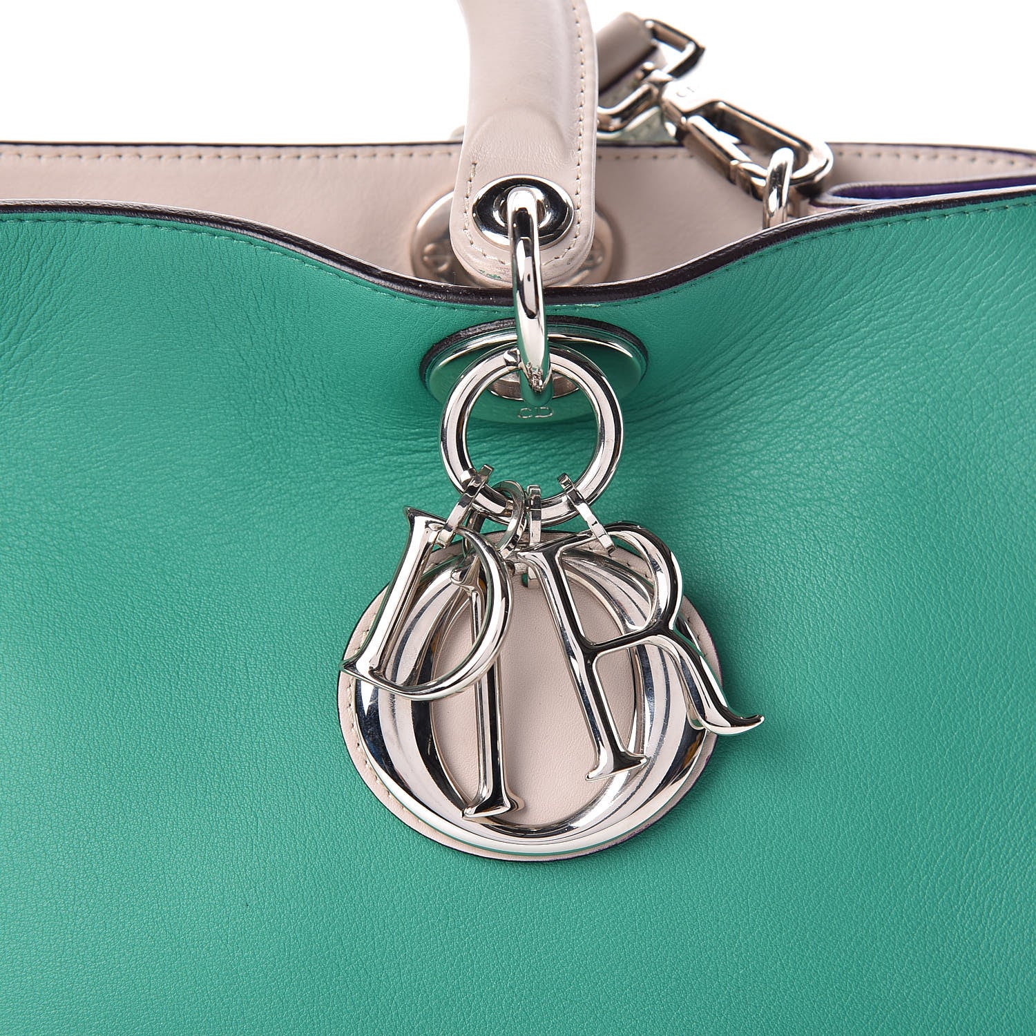 Christian Dior Smooth Calfskin Medium Tri-Color Diorissimo Tote 11 of 11