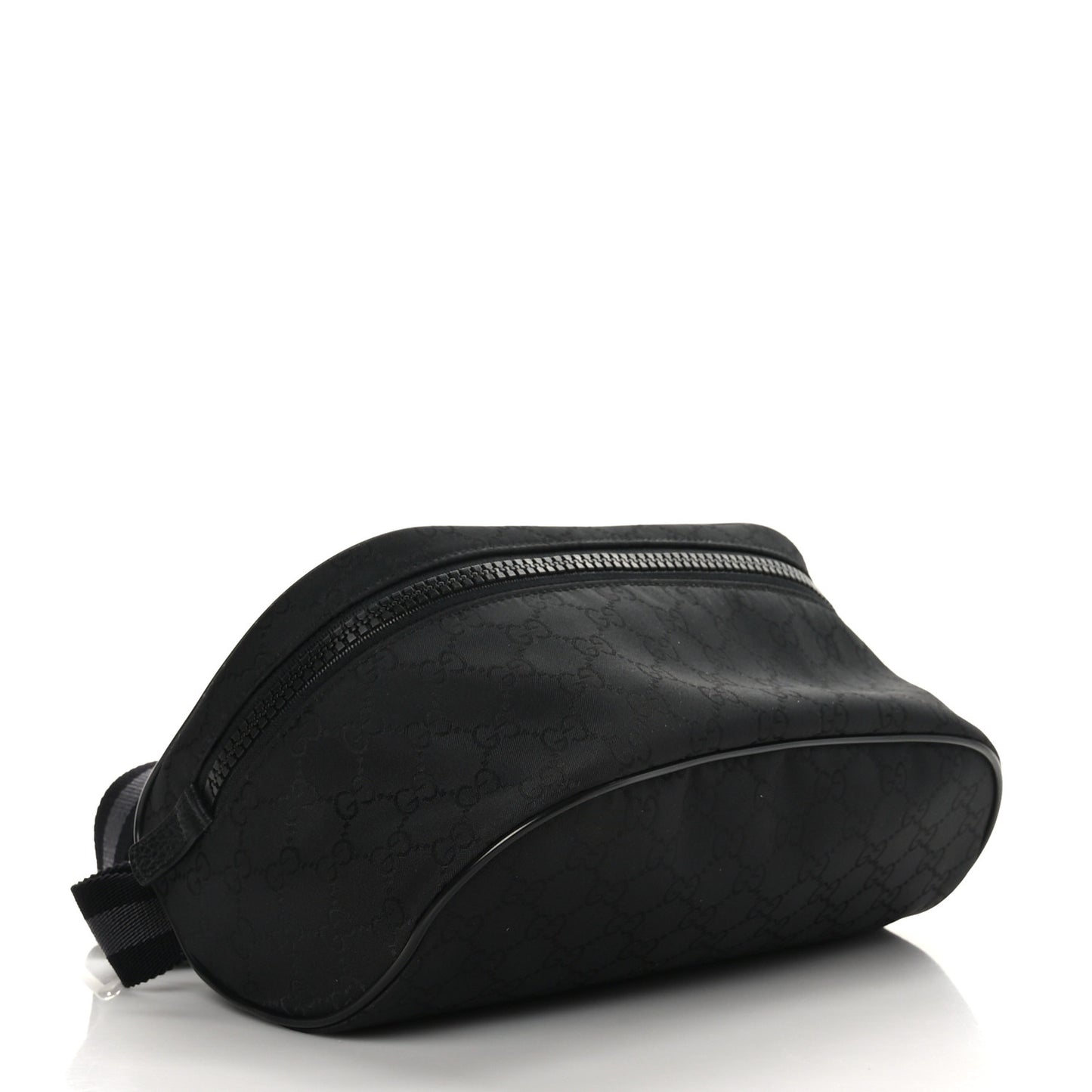 Nylon Monogram Fanny Pack Belt Bag Black