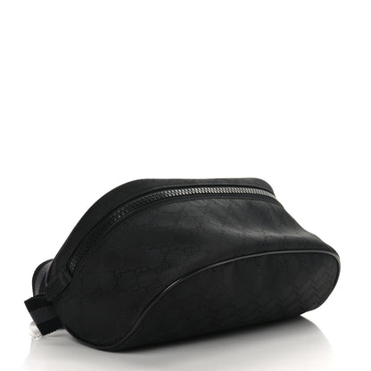 Gucci Nylon Monogram Fanny Pack Belt Bag Black 4 of 10