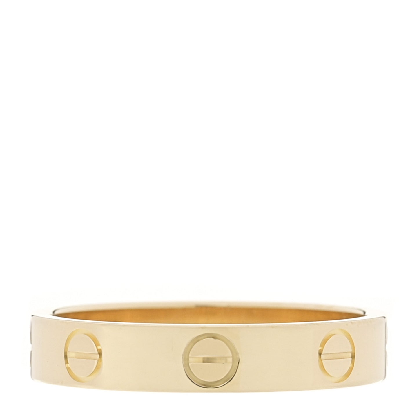 18K Yellow Gold 3.5mm LOVE Wedding Band Ring 53 6.5