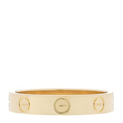 Cartier 18K Yellow Gold 3.5mm LOVE Wedding Band Ring 53 6.5 3 of 4