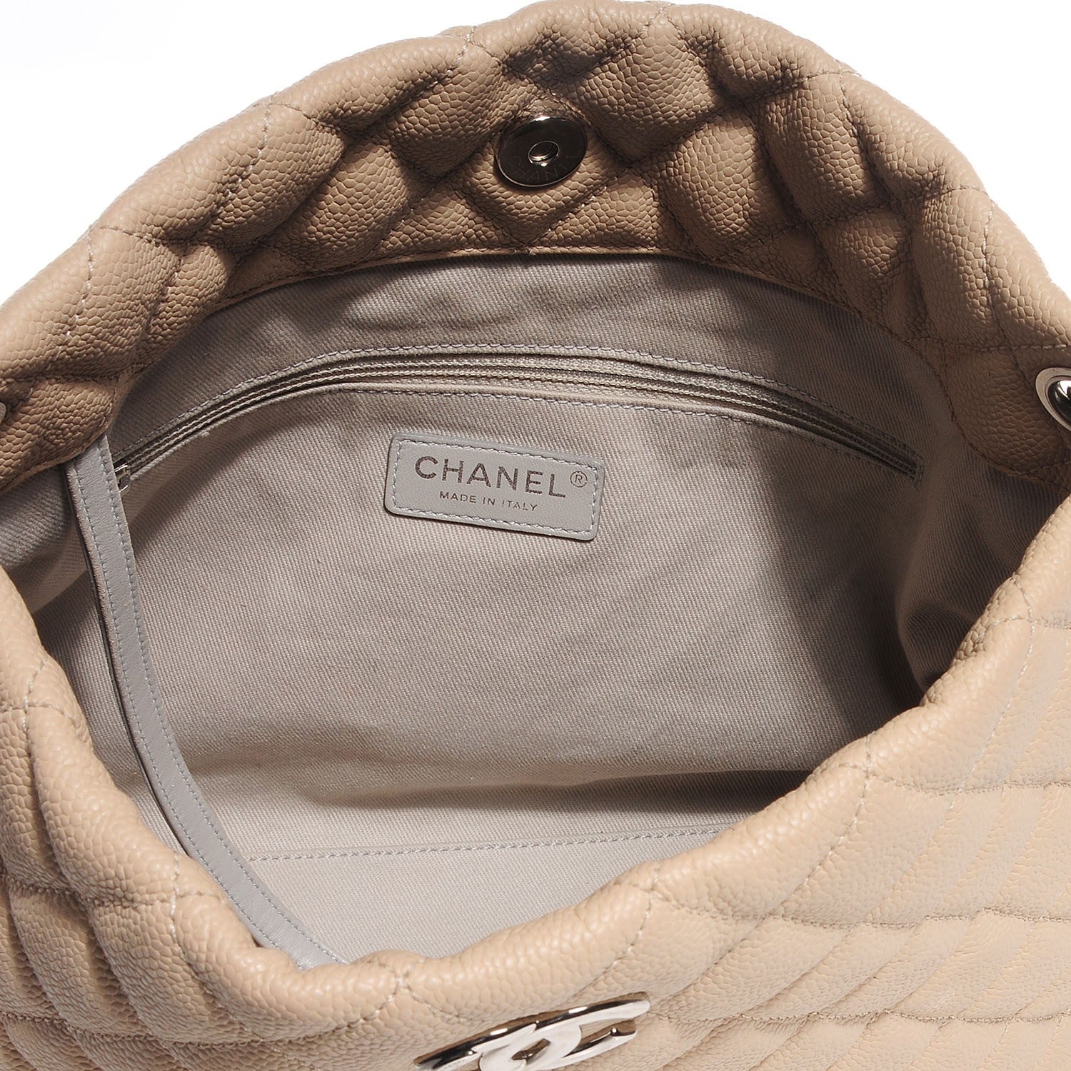 Chanel Caviar Easy Zip Tote Beige Clair 7 of 7