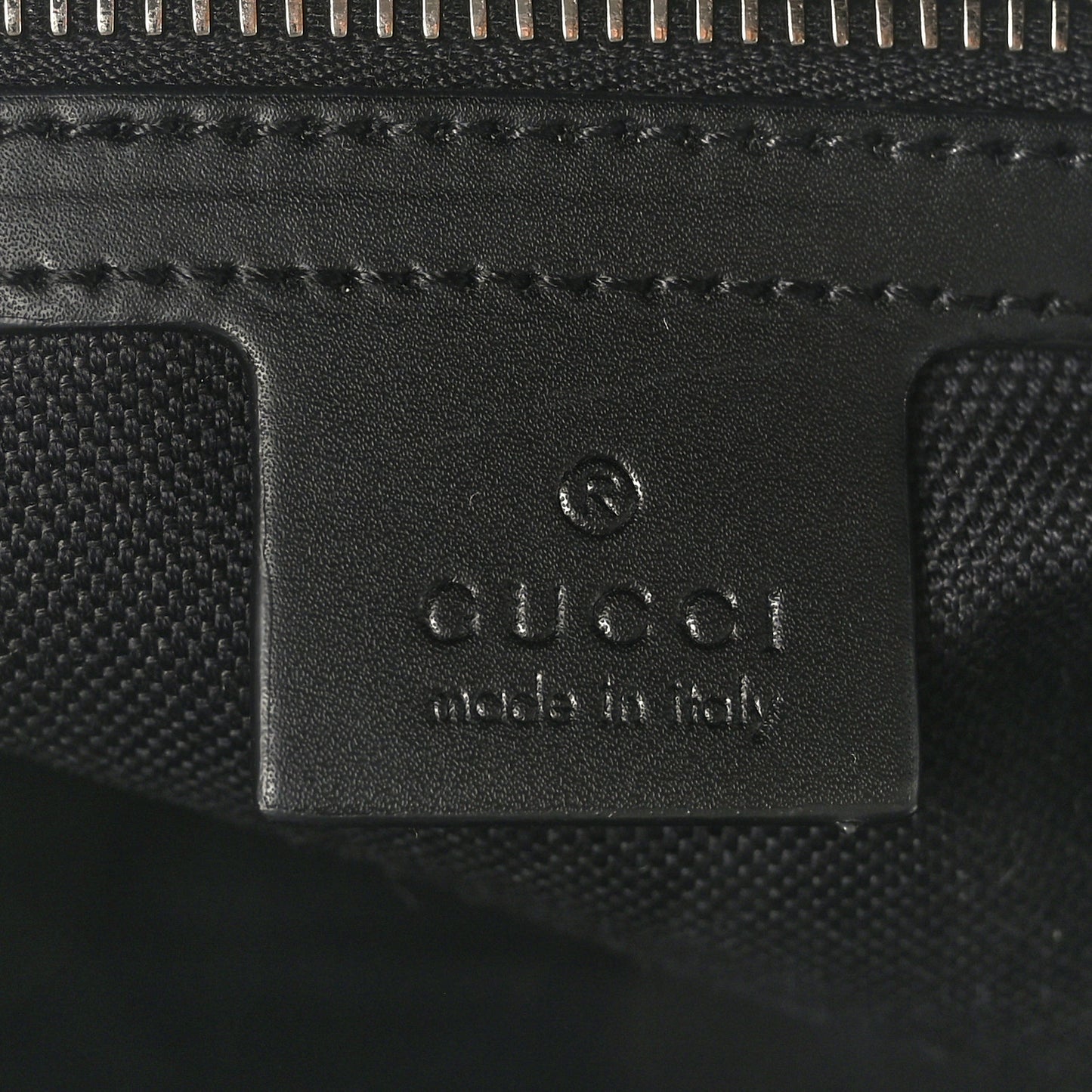 Soft GG Supreme Monogram Web Belt Bag Black Grey