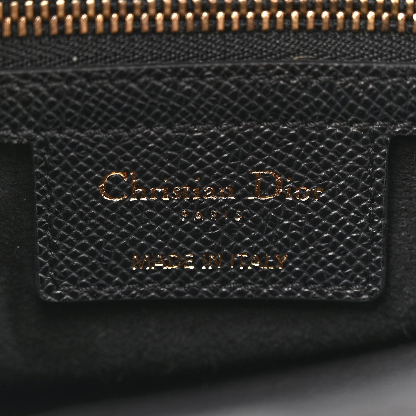 Grained Calfskin Saddle Bag Black