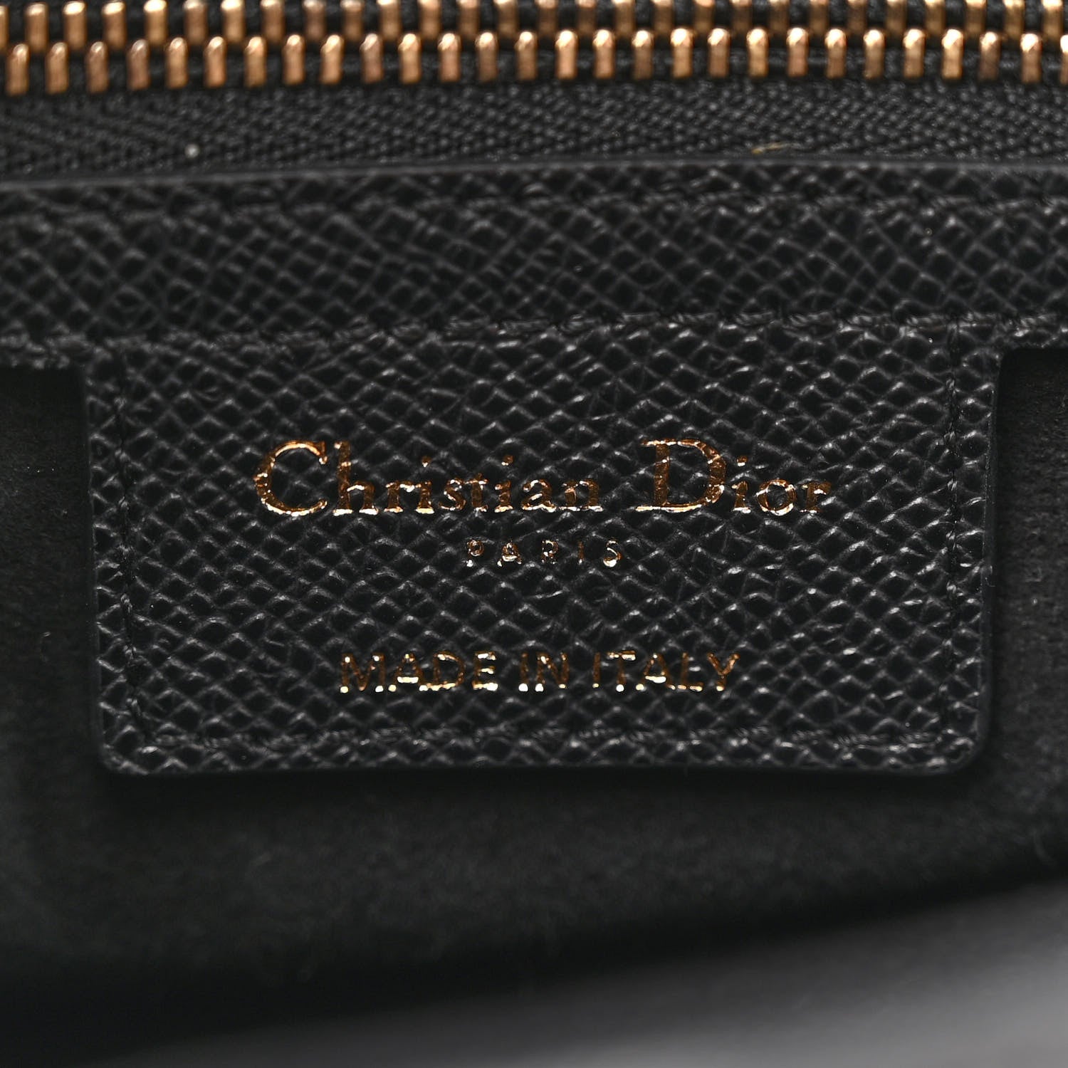 Christian Dior Grained Calfskin Saddle Bag Black 6 of 12