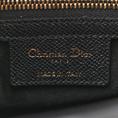 Christian Dior Grained Calfskin Saddle Bag Black 6 of 12