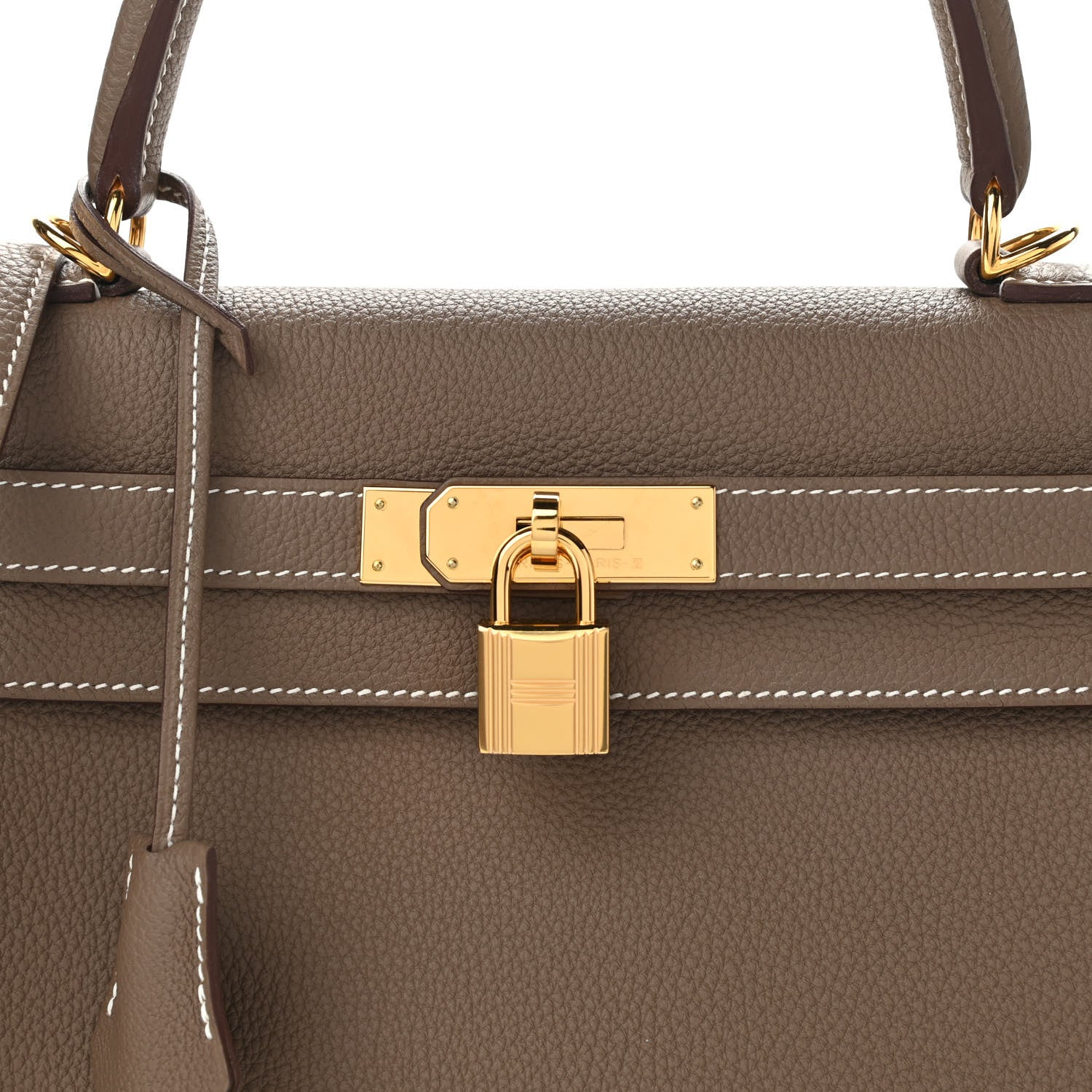 Hermes Togo Kelly Retourne 28 Etoupe 8 of 11