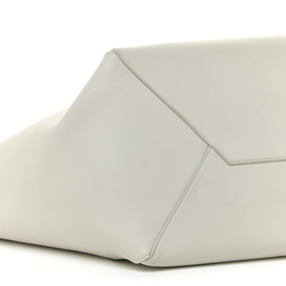 Celine Calfskin Clasp Horizontal Cabas White 5 of 20