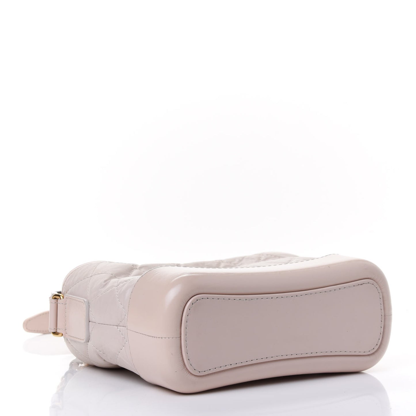 Aged Calfskin Quilted Small Gabrielle Hobo Beige