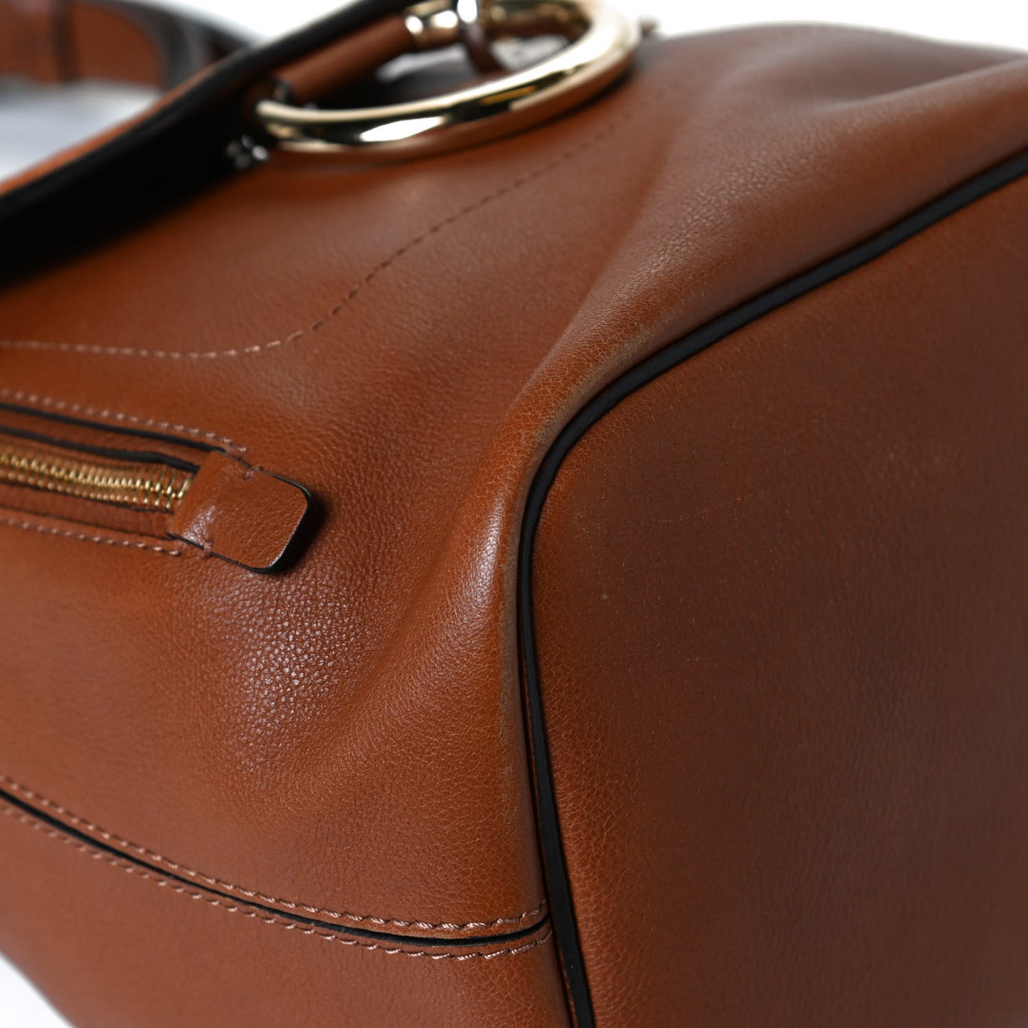 Suede Calfskin Medium Faye Backpack Tan