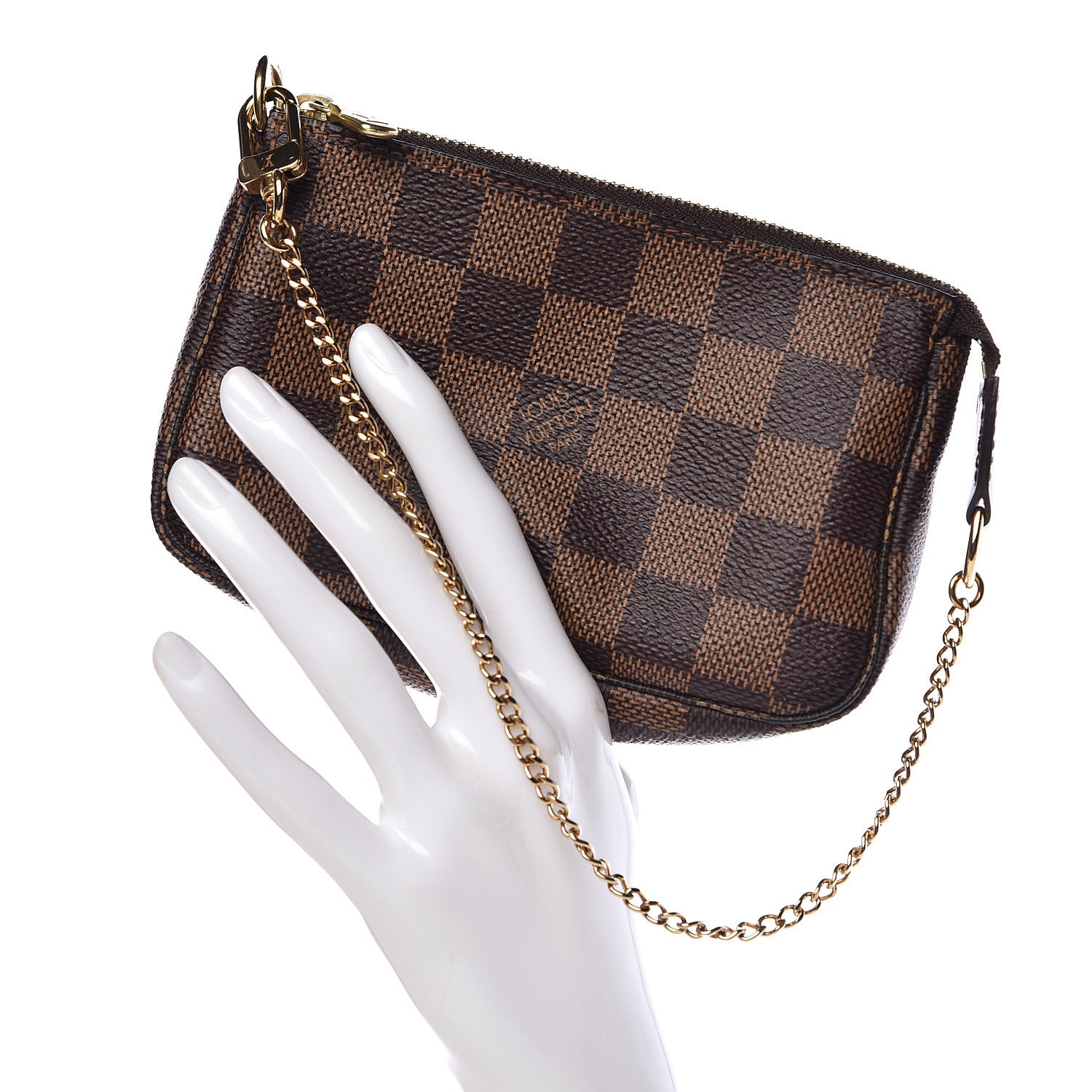 Louis Vuitton Damier Ebene Mini Pochette Accessories 2 of 8