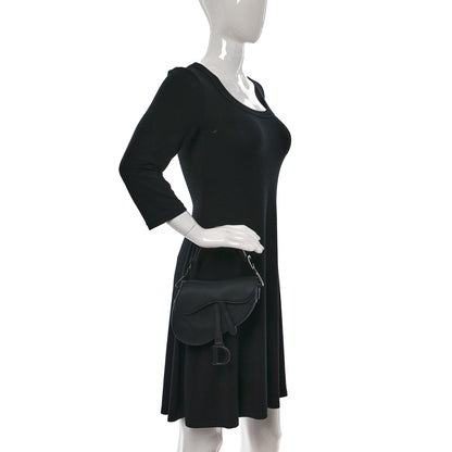 Christian Dior Ultra Matte Calfskin Mini Saddle Bag Black 2 of 12