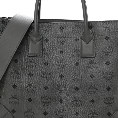 MCM Visetos Large Munchen Tote Grey 8 of 12