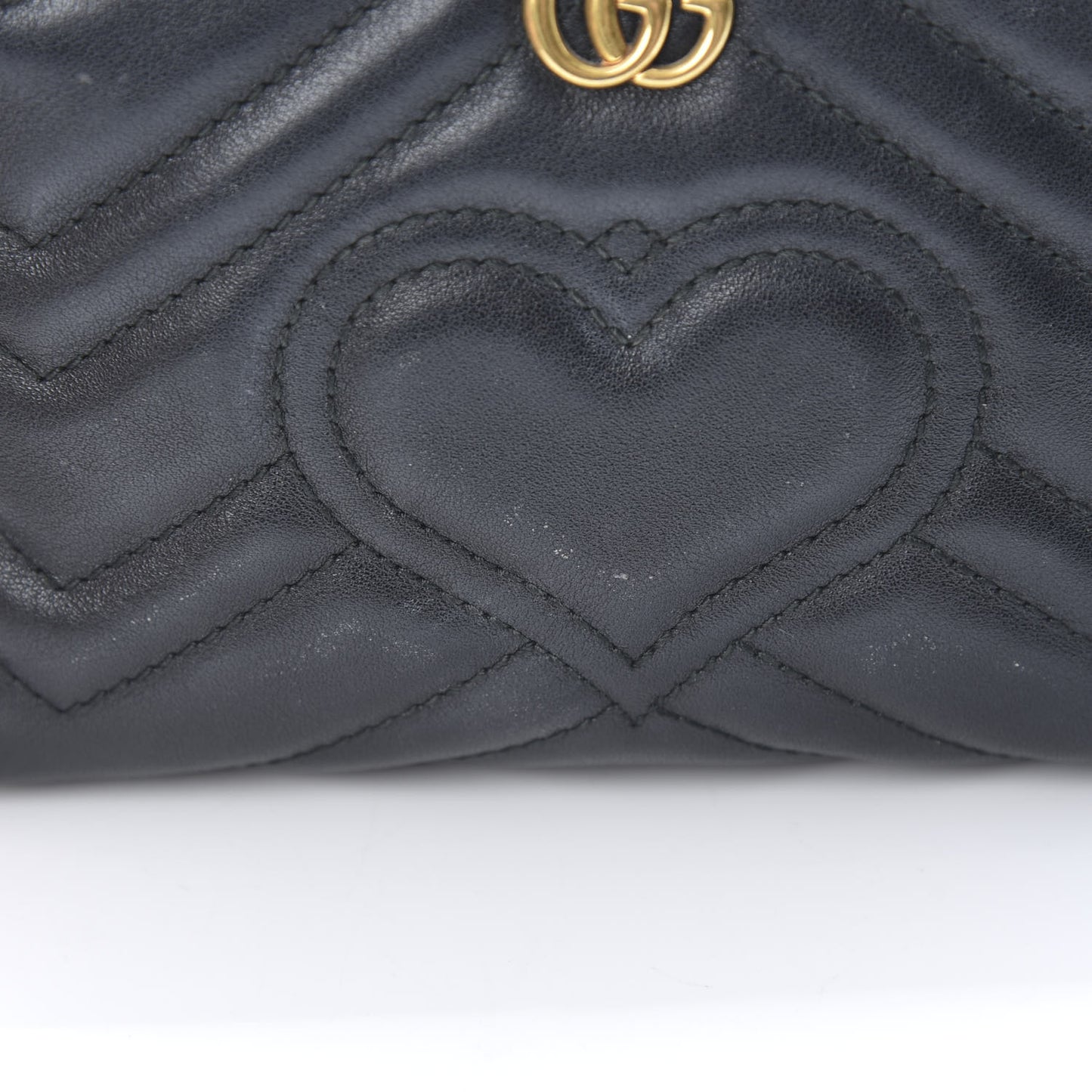 Calfskin Matelasse GG Marmont Cosmetic Case Black
