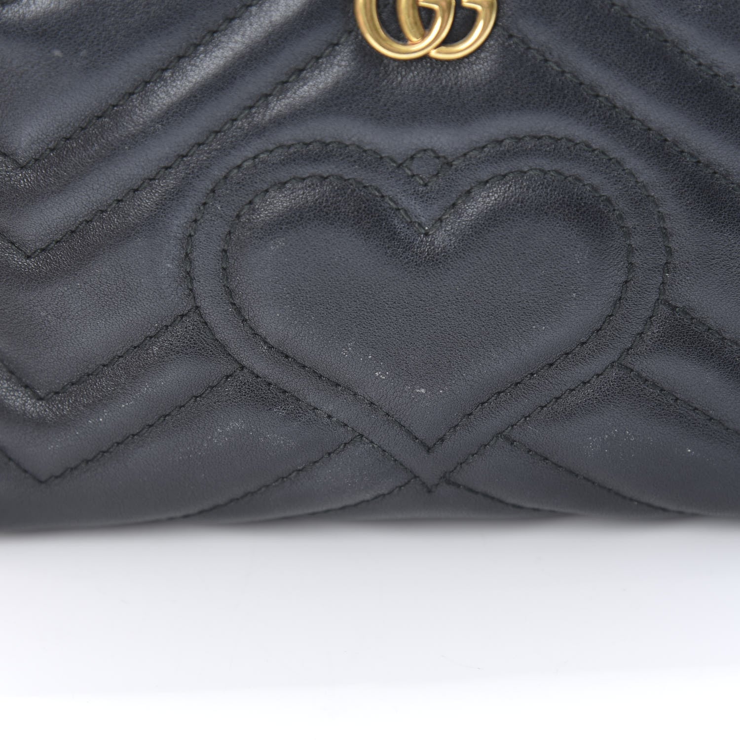 Gucci Calfskin Matelasse GG Marmont Cosmetic Case Black 10 of 10